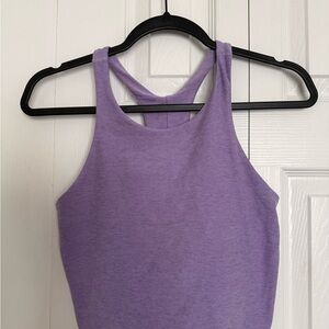 Beyond Yoga Lilac High-Neck Racerback Tank